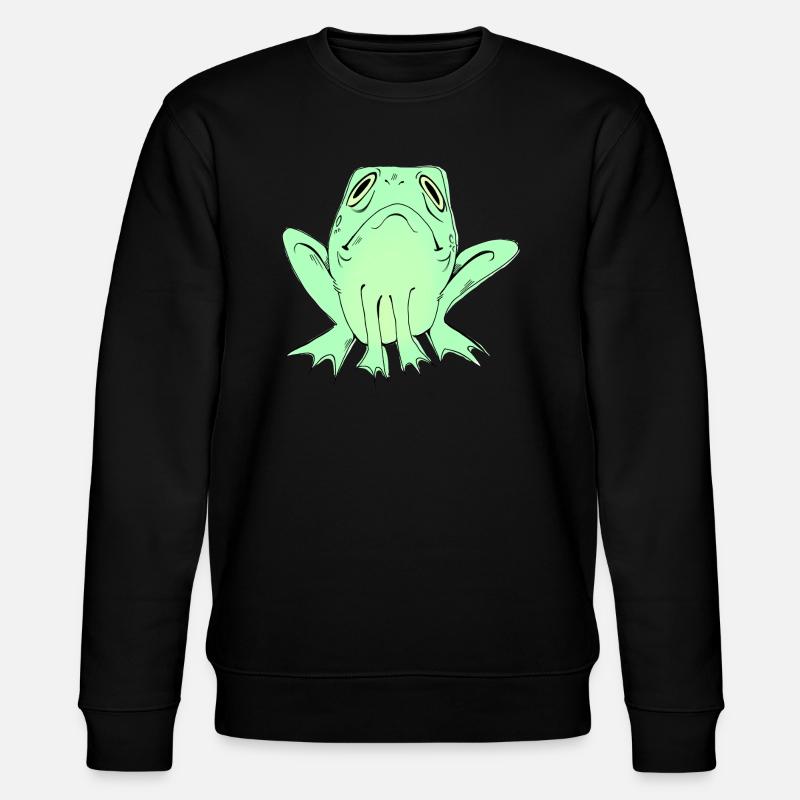 Small frog - Stanley/Stella CHANGER Unisex Organic Sweatshirt - black
