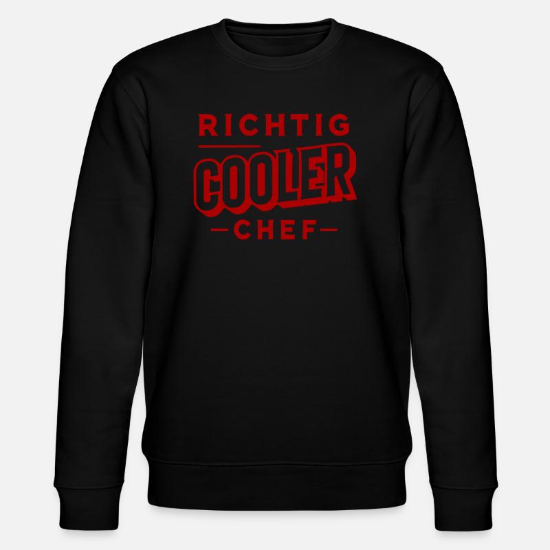 Richtig cooler Chef - Stanley/Stella Unisex Bio-Sweatshirt CHANGER  - Schwarz