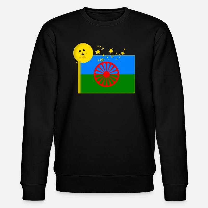 Drapeau rom - Sweat bio CHANGER Stanley/Stella Unisexe - noir