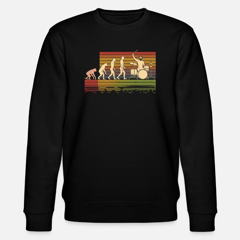 Batteur Evolution Drums - Stanley/Stella CHANGER Unisex Organic Sweatshirt - black