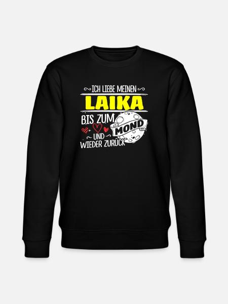 LAIKA - Mond - Stanley/Stella Unisex Bio-Sweatshirt CHANGER  - Schwarz
