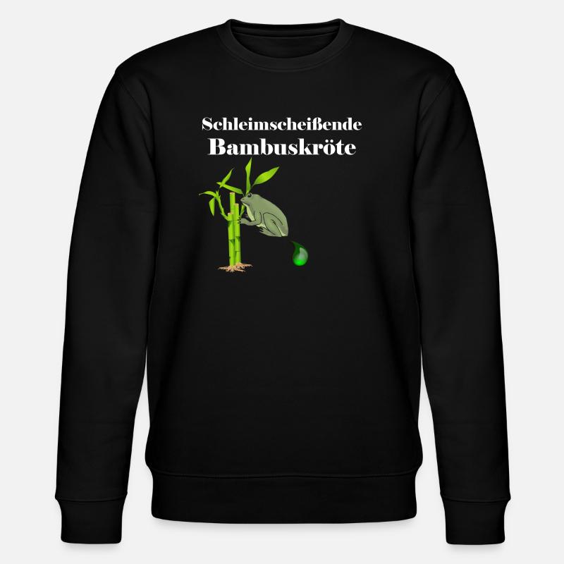 Schleimscheissende Bambuskröte | grenouille - Sweat bio CHANGER Stanley/Stella Unisexe - noir