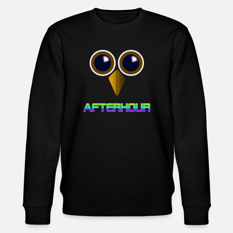 Afterhour Drogen Eule druff - Stanley/Stella Unisex Bio-Sweatshirt CHANGER  - Schwarz