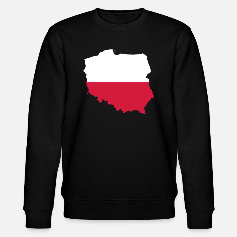 Polen - Stanley/Stella Unisex Bio-Sweatshirt CHANGER  - Schwarz