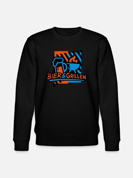 Bier & Grillen 02 - Stanley/Stella Unisex Bio-Sweatshirt CHANGER  - Schwarz