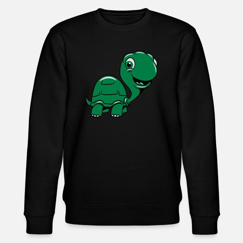Turtle cute kids funny - Stanley/Stella CHANGER Unisex Organic Sweatshirt - black