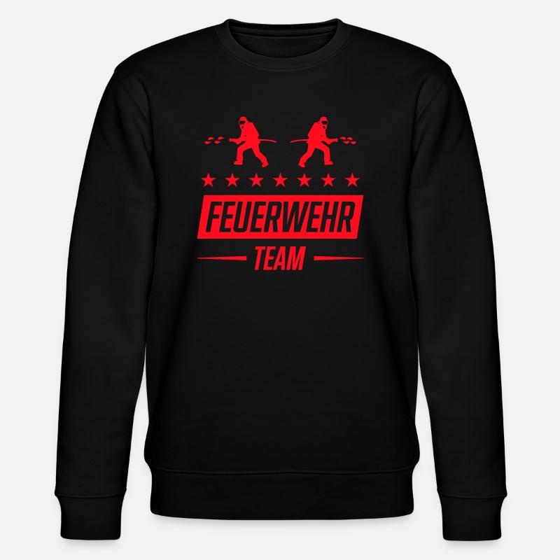 Feuerwehr Team - Stanley/Stella Unisex Bio-Sweatshirt CHANGER  - Schwarz