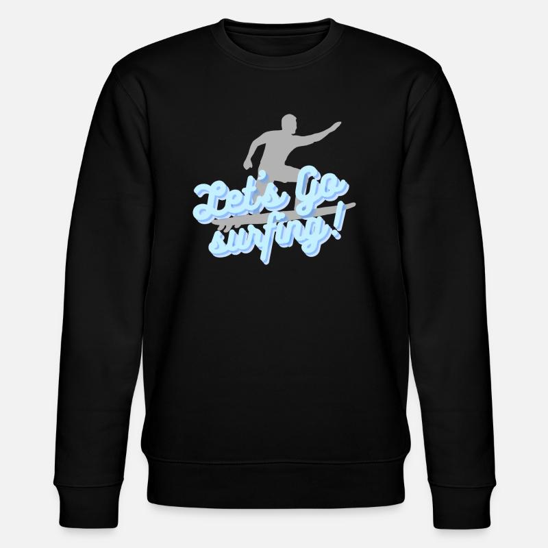 Let's go surfing - Stanley/Stella Unisex Bio-Sweatshirt CHANGER  - Schwarz