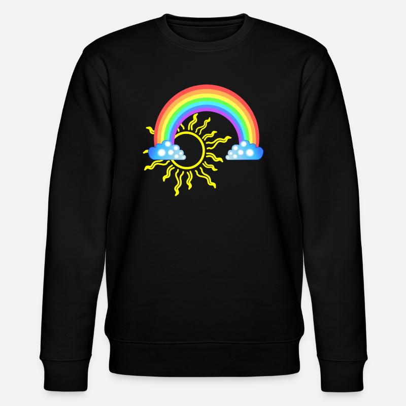 Regenbogen - Stanley/Stella Unisex Bio-Sweatshirt CHANGER  - Schwarz