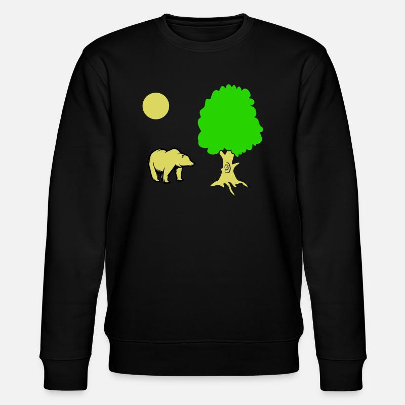 Bear Tree - Stanley/Stella CHANGER Unisex Organic Sweatshirt - black