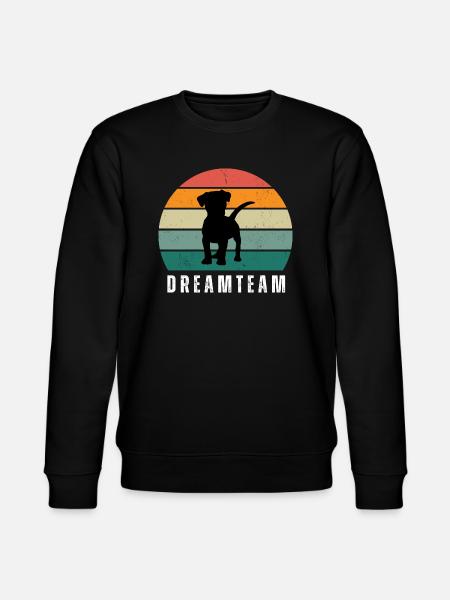 Dreamteam kleiner Hund - Stanley/Stella Unisex Bio-Sweatshirt CHANGER  - Schwarz