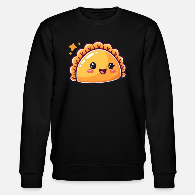 Cute Empanada Comic - Stanley/Stella CHANGER Unisex Organic Sweatshirt - black