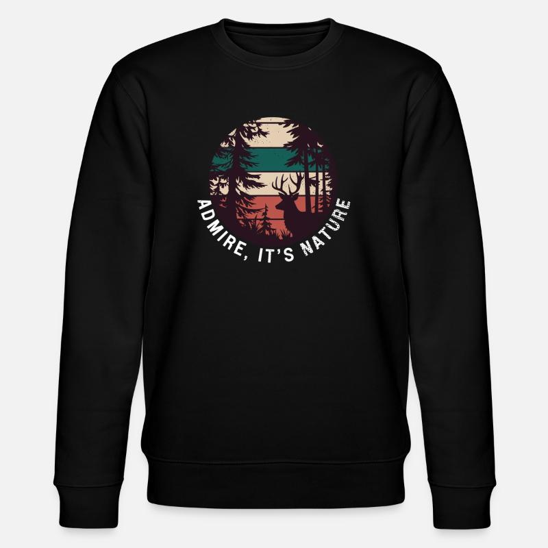 respirez c'est la nature - Sweat bio CHANGER Stanley/Stella Unisexe - noir