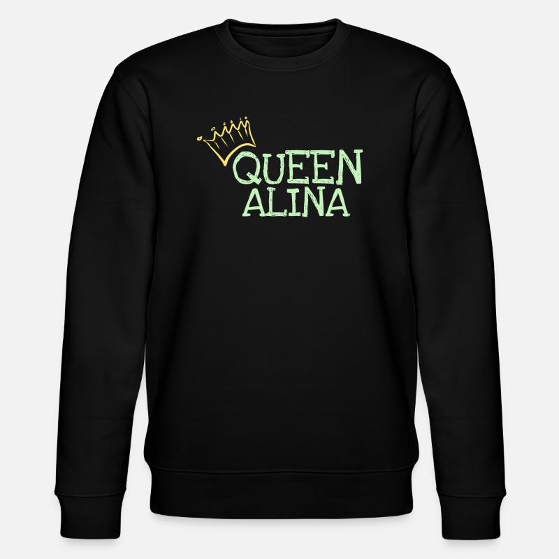 Vorname Alina - Stanley/Stella Unisex Bio-Sweatshirt CHANGER  - Schwarz