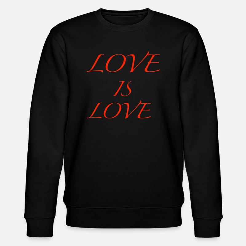 love - Stanley/Stella Unisex Bio-Sweatshirt CHANGER  - Schwarz