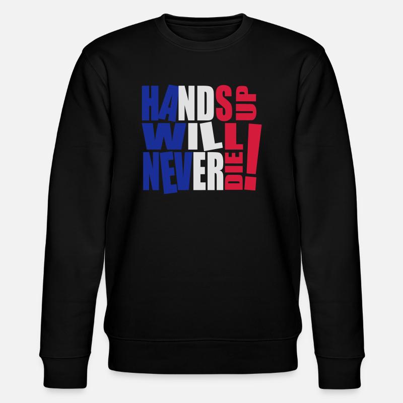 Classic Frankreich - Stanley/Stella Unisex Bio-Sweatshirt CHANGER  - Schwarz
