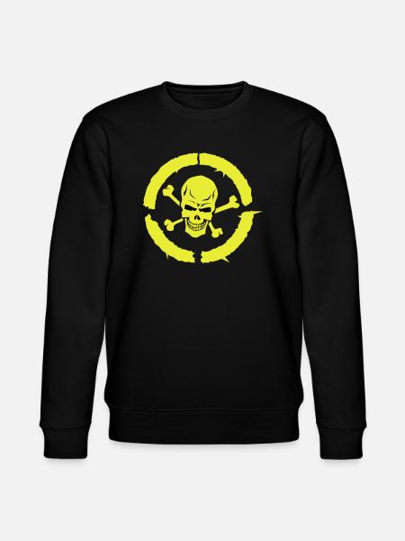 skull skull bone circle - Stanley/Stella CHANGER Unisex Organic Sweatshirt - black