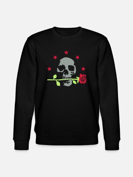 death_rose_092011_d_3c - Stanley/Stella CHANGER Unisex Organic Sweatshirt - black