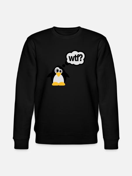 pinguine wtf - Stanley/Stella Unisex Bio-Sweatshirt CHANGER - Schwarz