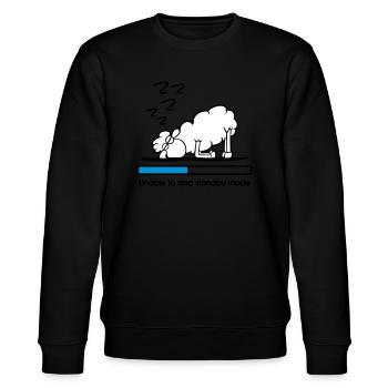 Les moutons en veille - Sweat bio CHANGER Stanley/Stella Unisexe - noir - Devant - Nik (191cm) & Marisol (170cm)