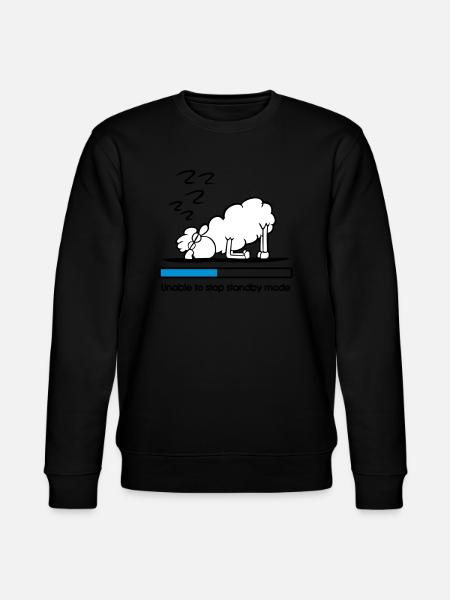 Schaf im Standby - Stanley/Stella Unisex Bio-Sweatshirt CHANGER - Schwarz