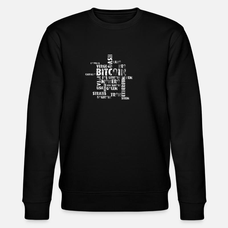 Crypto mess - Stanley/Stella CHANGER Unisex Organic Sweatshirt - black