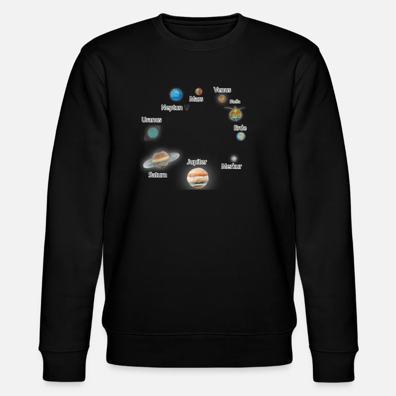Sonnensystem - Stanley/Stella Unisex Bio-Sweatshirt CHANGER  - Schwarz