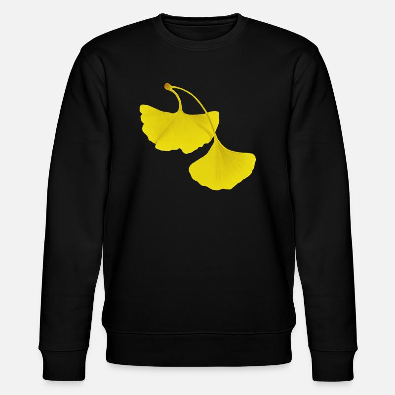Feuilles de ginko - Sweat bio CHANGER Stanley/Stella Unisexe - noir