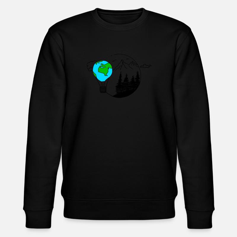 Globe Mountains - Stanley/Stella CHANGER Unisex Organic Sweatshirt - black