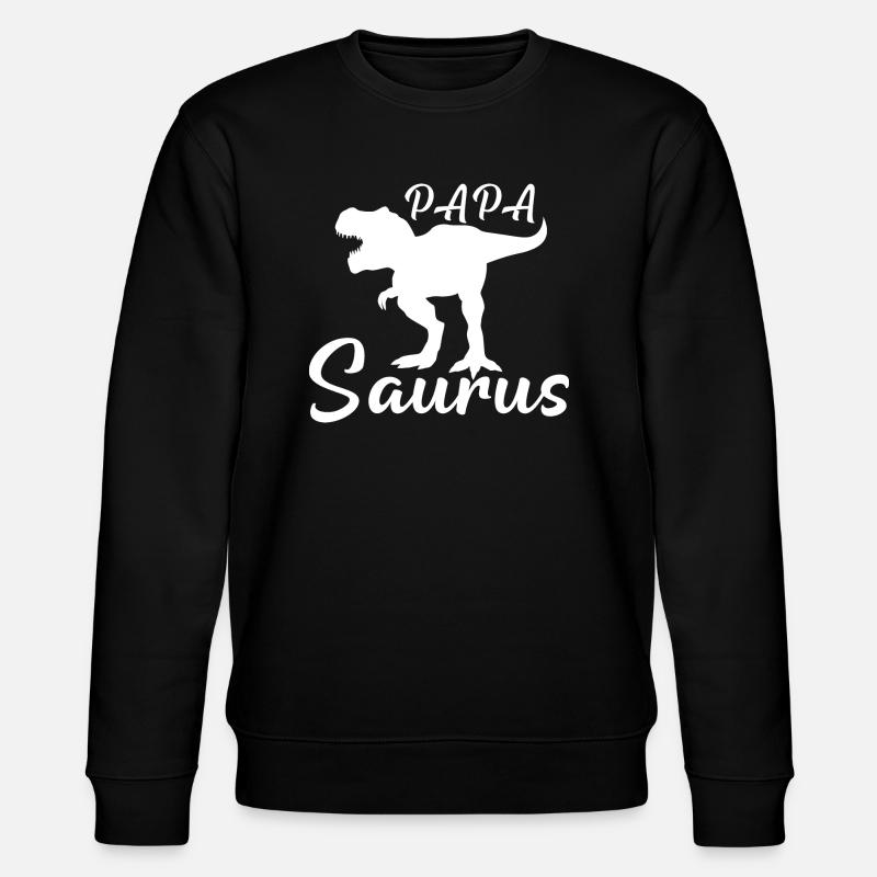 Dinosaurs 2 - Stanley/Stella CHANGER Unisex Organic Sweatshirt - black