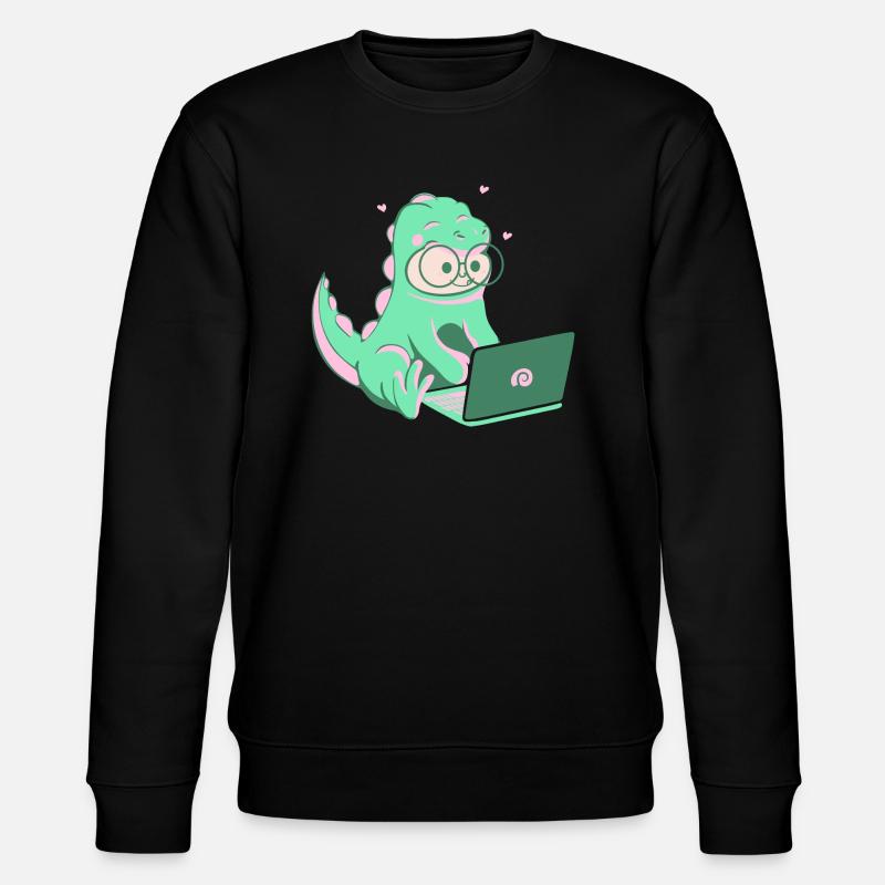 Dino Nerd - Sweat bio CHANGER Stanley/Stella Unisexe - noir