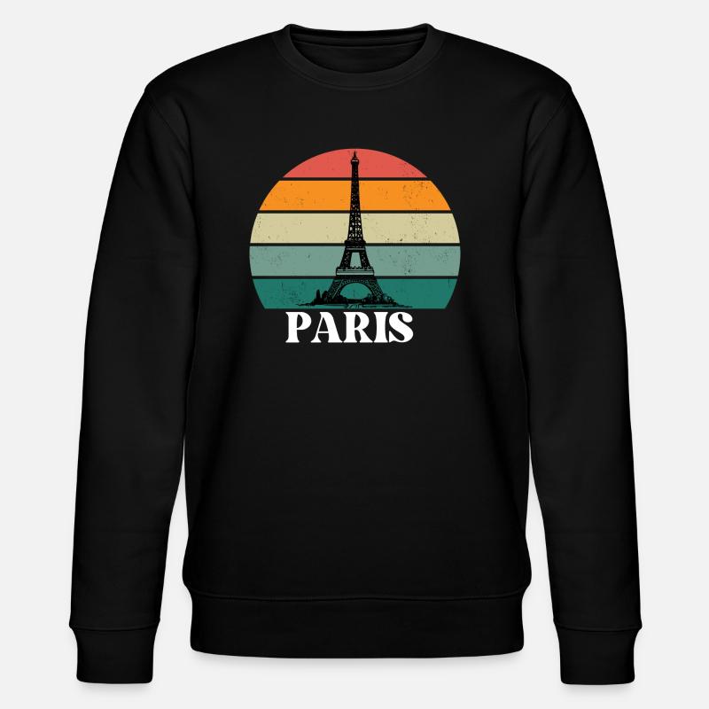 Paris - Stanley/Stella Unisex Bio-Sweatshirt CHANGER  - Schwarz