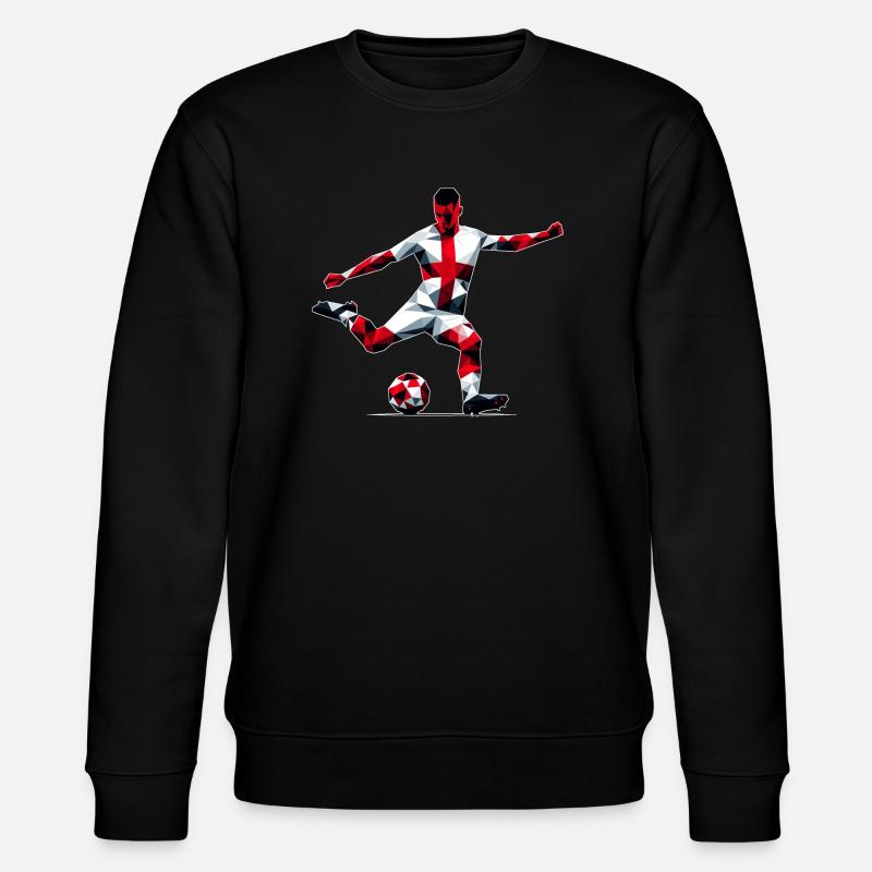 Fussball England - Stanley/Stella Unisex Bio-Sweatshirt CHANGER  - Schwarz