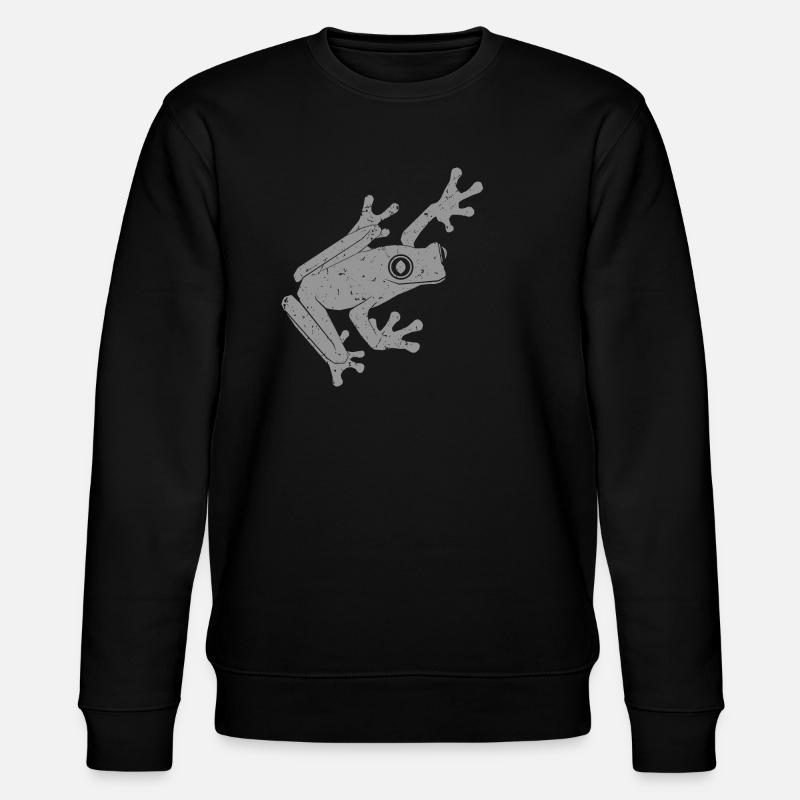 Frosch - Stanley/Stella Unisex Bio-Sweatshirt CHANGER  - Schwarz