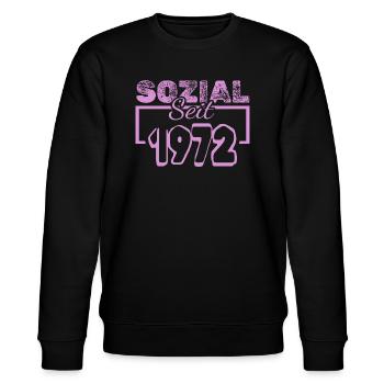 Travailleur social 1972 - Sweat bio CHANGER Stanley/Stella Unisexe - noir - Devant - Nik (191cm) & Marisol (170cm)