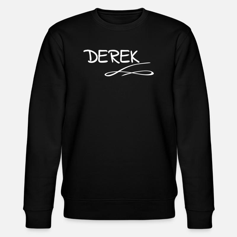 First name Derek - Stanley/Stella CHANGER Unisex Organic Sweatshirt - black