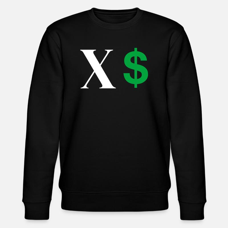 Lettre x dollar - Sweat bio CHANGER Stanley/Stella Unisexe - noir