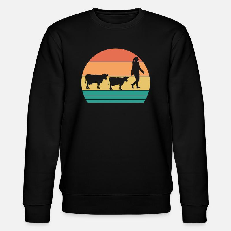 Vache Highland Bovins Vaches - Sweat bio CHANGER Stanley/Stella Unisexe - noir