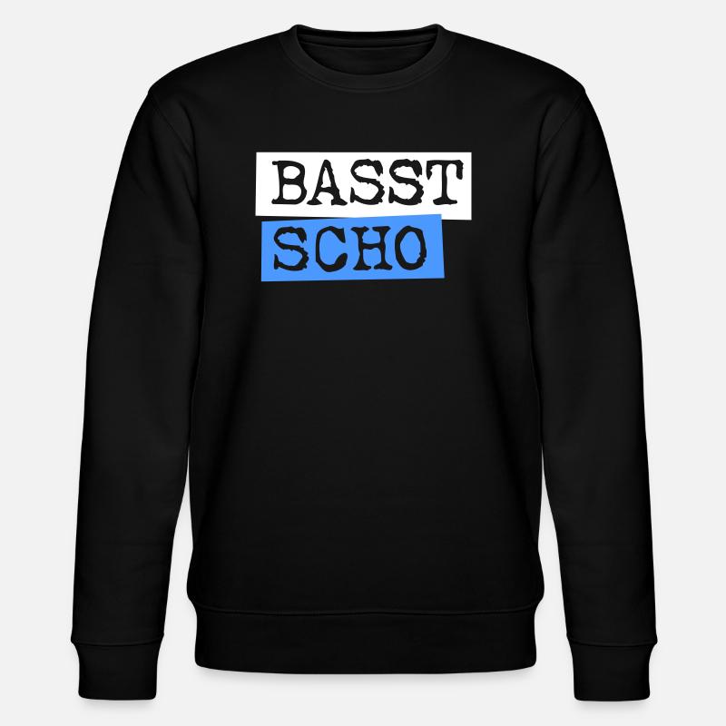 Basst Scho - Stanley/Stella Unisex Bio-Sweatshirt CHANGER  - Schwarz