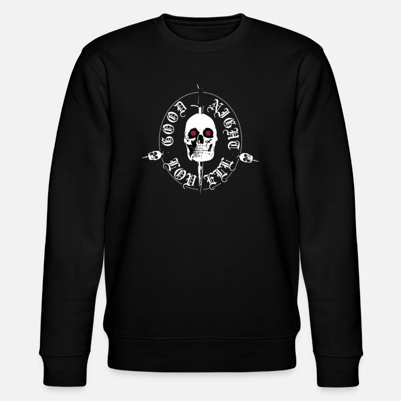 Night Lovell skull - Stanley/Stella Unisex Bio-Sweatshirt CHANGER  - Schwarz