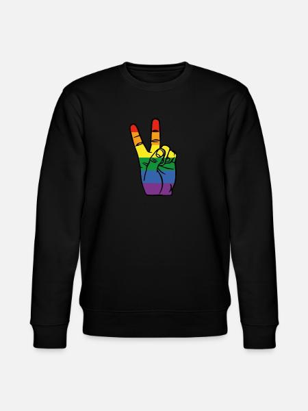 Peace LGBT - Stanley/Stella Unisex Bio-Sweatshirt CHANGER - Schwarz