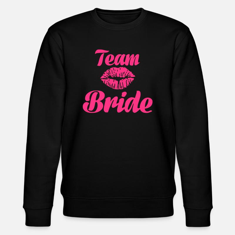 Team Bride - Stanley/Stella Unisex Bio-Sweatshirt CHANGER  - Schwarz