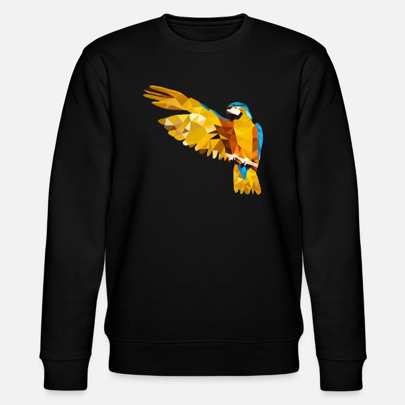 Oiseau polygone perroquet - Sweat bio CHANGER Stanley/Stella Unisexe - noir