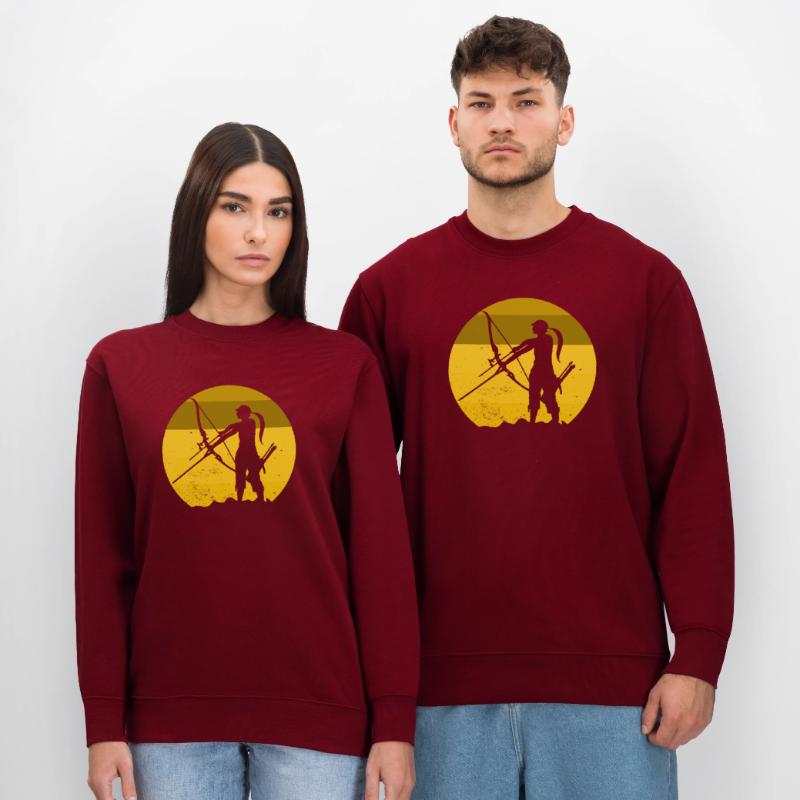 Bogenjagd Bogenschießen Langbogen Bogen & Pfeil Bogen Bogen Stanley/Stella Unisex Bio-Sweatshirt CHANGER 