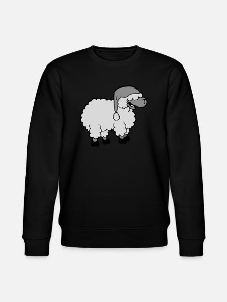 Funny laughing sheep - Stanley/Stella CHANGER Unisex Organic Sweatshirt - black