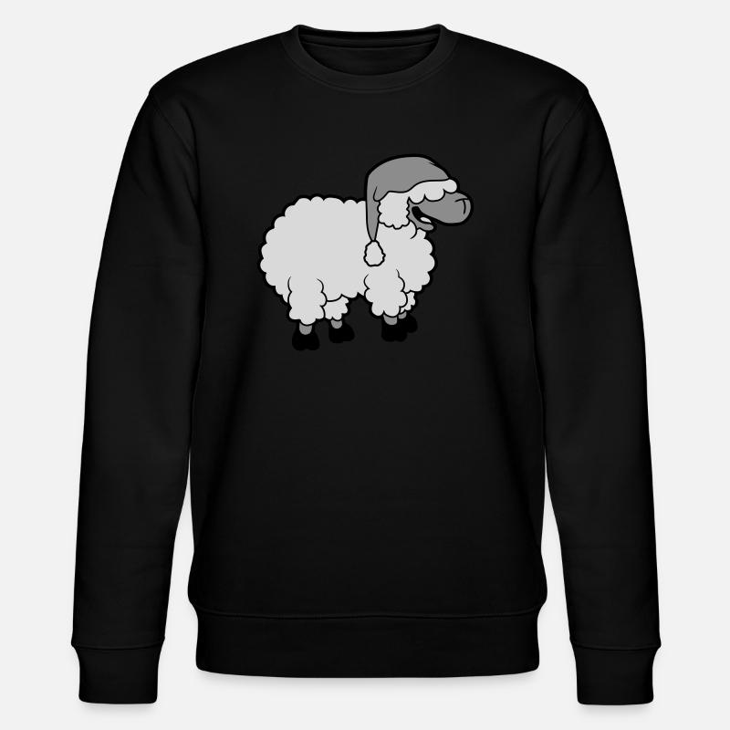 Funny laughing sheep - Stanley/Stella CHANGER Unisex Organic Sweatshirt - black