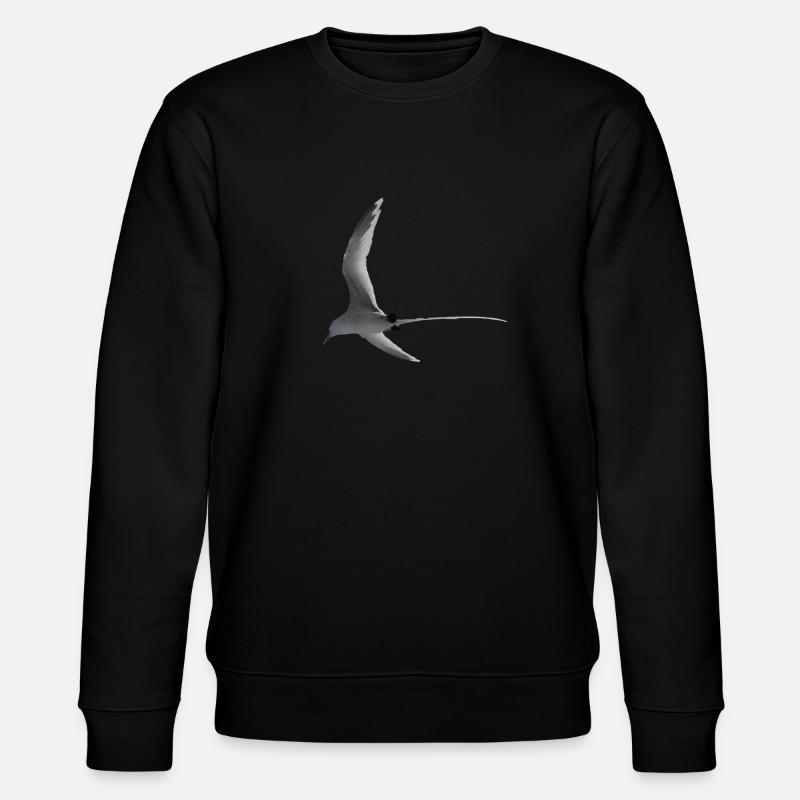 straw in tail - Stanley/Stella CHANGER Unisex Organic Sweatshirt - black