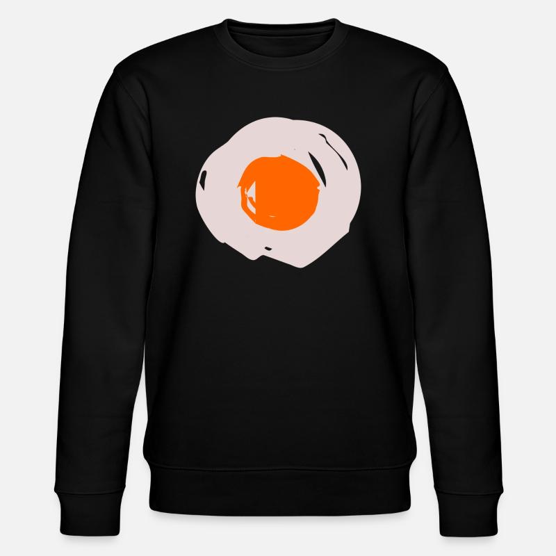 fried egg - Stanley/Stella CHANGER Unisex Organic Sweatshirt - black