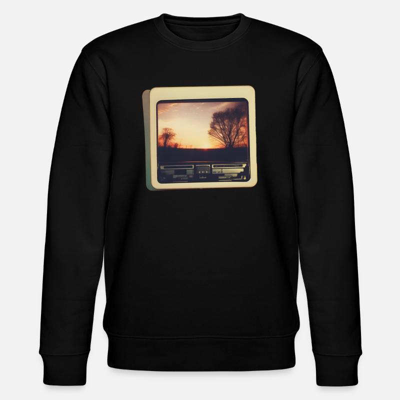 Nostalgischer Horizont - Stanley/Stella Unisex Bio-Sweatshirt CHANGER  - Schwarz