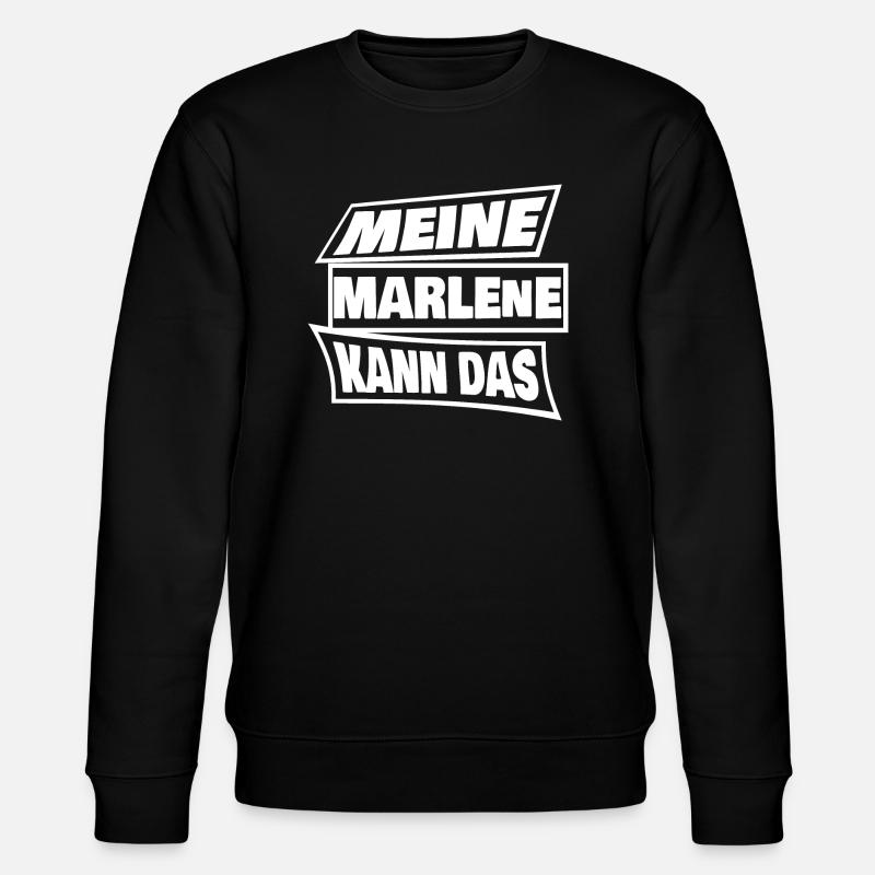 Marlene als Marlene - Stanley/Stella Unisex Bio-Sweatshirt CHANGER - Schwarz